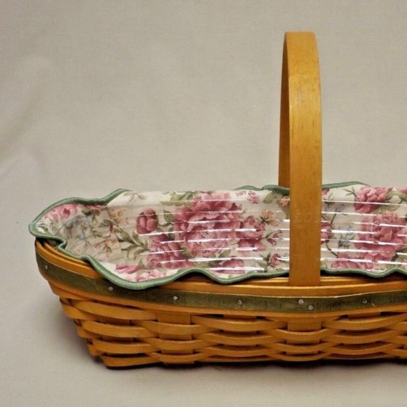 Longaberger 2001 May Series Peony Basket with Liner, Protector and Certificate - Picture 4 of 16